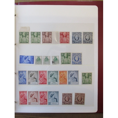 224 - KEVII-KGVI M/U coln in album. 1902-10 full set with high vals U (though £1 poor), very large range o... 