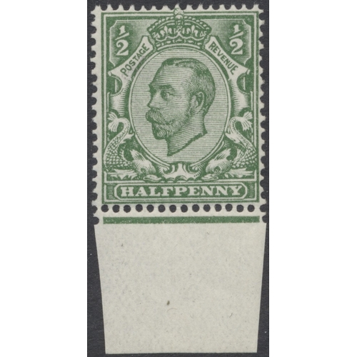 230 - An M/UM/o.g. study of the 1911-12 Downey Head ½d value, with ranges of shades from both the Wmk Impe... 