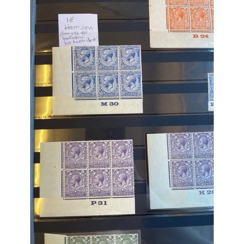 232 - A specialised and valuable KGV coln of 1912-26 issue in control blocks, strips and singles with usef... 