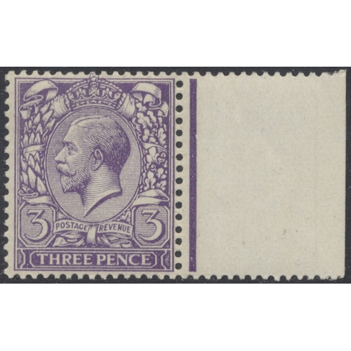 238 - KGV M/UM/o.g. study of Profile Head 3d wmk Simple Cypher issue, shades incl Very pale violet, M, bot... 