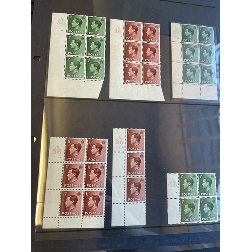 250 - A specialised mint coln of the KEVIII defin issue in Cylinder blocks, strips and singles, noting col... 