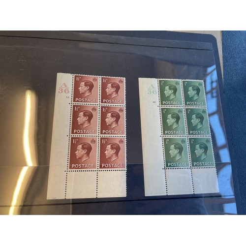 250 - A specialised mint coln of the KEVIII defin issue in Cylinder blocks, strips and singles, noting col... 