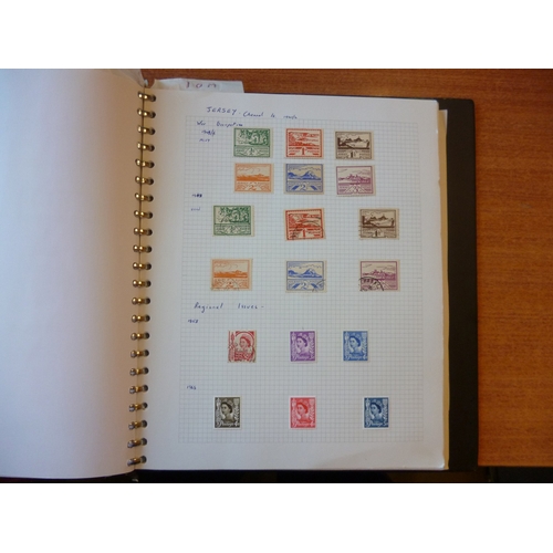 323 - Channel Islands. M/U coln in 1 ring binder, incl Alderney from 1983-2013, Guernsey from 1944-2012, J... 