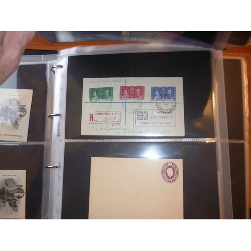 34 - BC covers in 4 binders, incl Burma 1948 Independence FDC, Omnibus incl range 1937 Coronation covers,... 