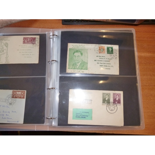 34 - BC covers in 4 binders, incl Burma 1948 Independence FDC, Omnibus incl range 1937 Coronation covers,... 