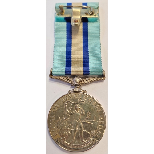 1 - Family Royal Observer Corps medals:
1. QEII Royal Observer Corps Medal to OBS (W) J Needham extremel... 