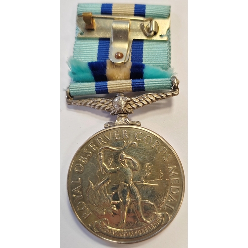 1 - Family Royal Observer Corps medals:
1. QEII Royal Observer Corps Medal to OBS (W) J Needham extremel... 