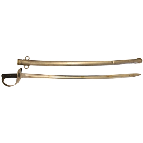 115 - 1885 Pattern cavalry trooper's sword (1887) and scabbard by Mole, ricasso marked arrow/WD Y.C. and i... 