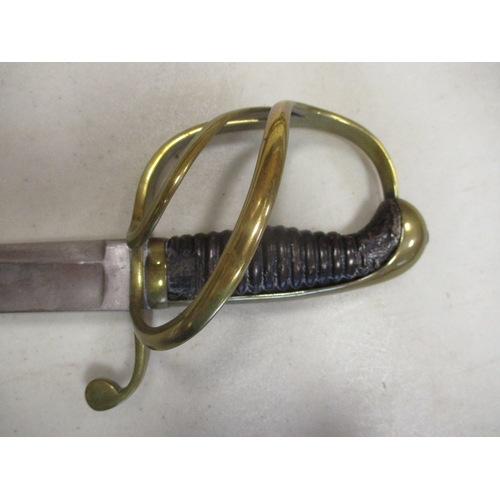 123 - Bavarian M1826 Chevauleger Cavalry sabre (or similar) by Weyersberg and scabbard, ricasso marked wit... 