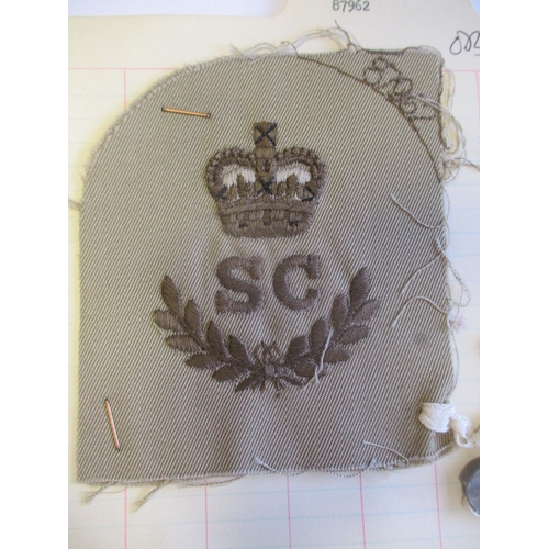 149 - Royal Marines Specialist sealed pattern badges with:
1. Sniper badge with crossed rifles with S abov... 