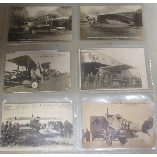 170 - WW1 collection of German, British and French photographs of mainly aircraft, many crashed or shot do... 