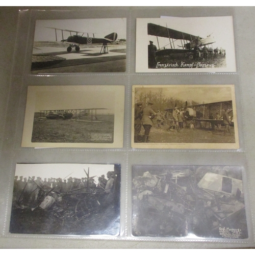 170 - WW1 collection of German, British and French photographs of mainly aircraft, many crashed or shot do... 