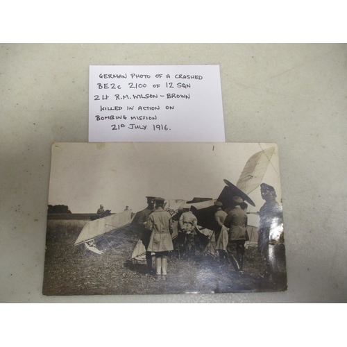 178 - Collection of WW1 German postcards/photographs of shot down and crashed aircraft, majority RPs, vend... 