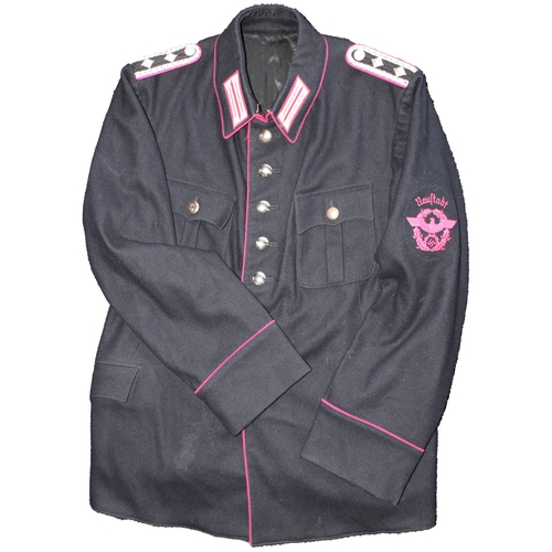 181 - Third Reich (Pre-1943) Fire Protection Police (Feuerschutzpolizei) Wachtmeister's tunic, carmine pip... 