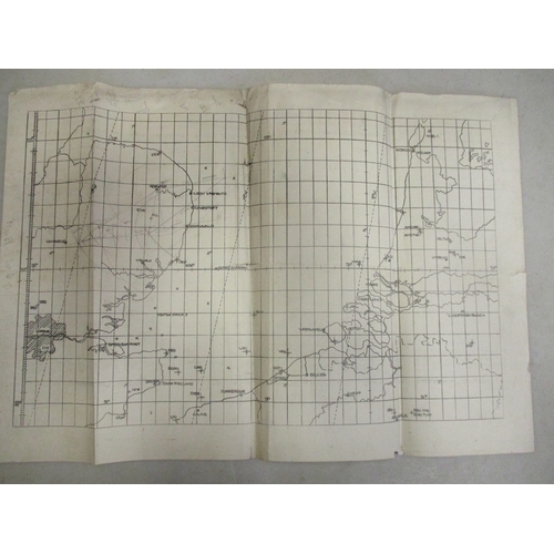 199 - Collection of WW2 RAF flight maps including 1/500,000 Frankfurt (1940) (2), navigator plotting chart... 