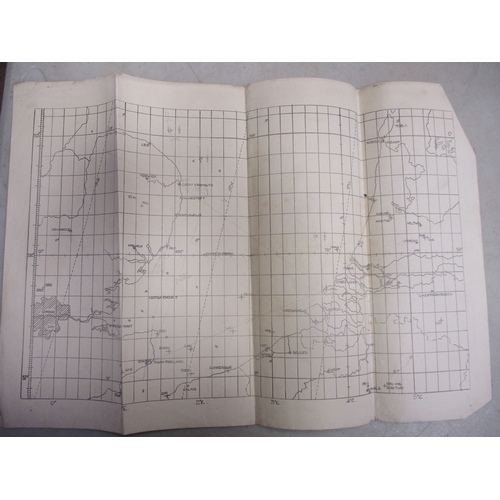 199 - Collection of WW2 RAF flight maps including 1/500,000 Frankfurt (1940) (2), navigator plotting chart... 