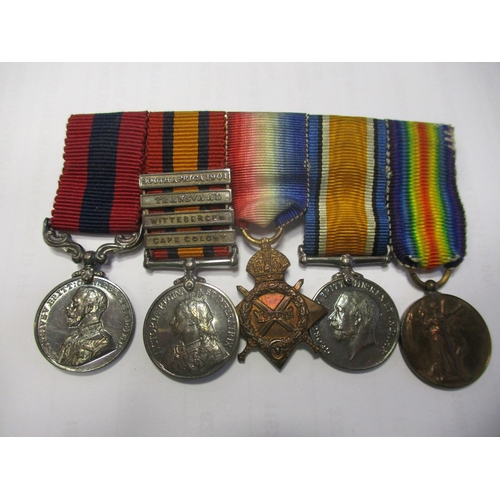 35 - WW1 Distinguished Conduct Medal to 8-10539 C.S. Mjr C.P.G. Dewson 3/S. Staff R., 1899 QSA 4 clasps C... 