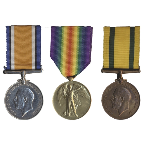 37 - WW1 BWM, Victory Medal and Territorial Force War Medal to Lieut H.E. Blaiberg (2 Lieut R. War R. on ... 