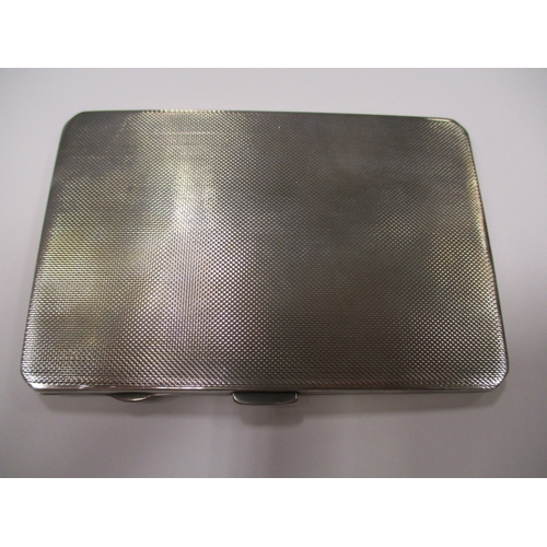 427 - Silver cigarette case Birmingham hallmark, maker Inman Manufacturing Co, generally very good, inside... 