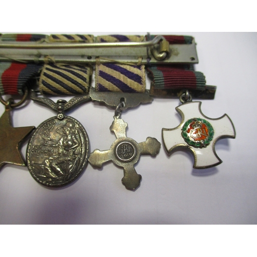 57 - The miniature medal group attributed to Group Captain Ian Clifford Kirby Swales with Distinguished S... 