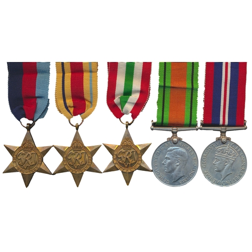 58 - S.A.S. Lilly collection. WW2 1939-1945, Africa, Italy Stars, Defence Medal attributed to 49889 Sgt R... 