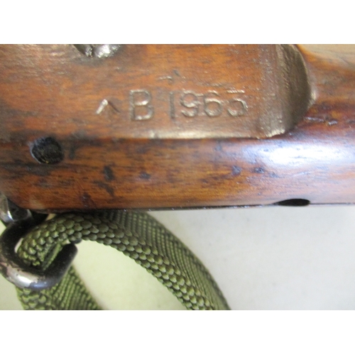 80 - 1963 Enfield 7.62mm SLR (Self Loading Rifle) L1A1 No A115040, wooden butt and forestock, magazine ho... 