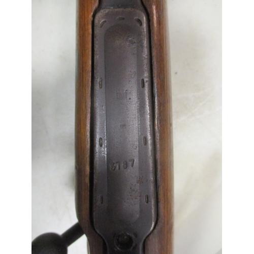 83 - German 1944 Mauser Model 98 7.92mm bolt action rifle No B0022, top of the receiver is marked with th... 