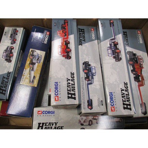 187 - Collection of lorries including ranges from 1/18 scale Eagle collectables (3), Burago (8), Corgi (19... 