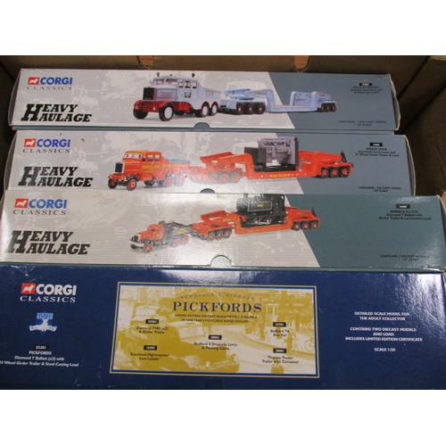 187 - Collection of lorries including ranges from 1/18 scale Eagle collectables (3), Burago (8), Corgi (19... 