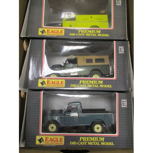 187 - Collection of lorries including ranges from 1/18 scale Eagle collectables (3), Burago (8), Corgi (19... 