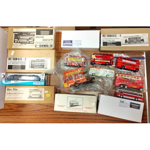 191 - Collection of diecast models (some boxed plus some loose with accompanying boxes), kits, N gauge tra... 