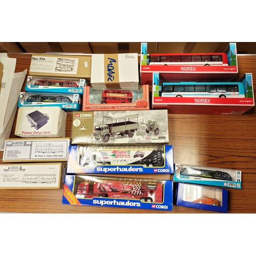 191 - Collection of diecast models (some boxed plus some loose with accompanying boxes), kits, N gauge tra... 