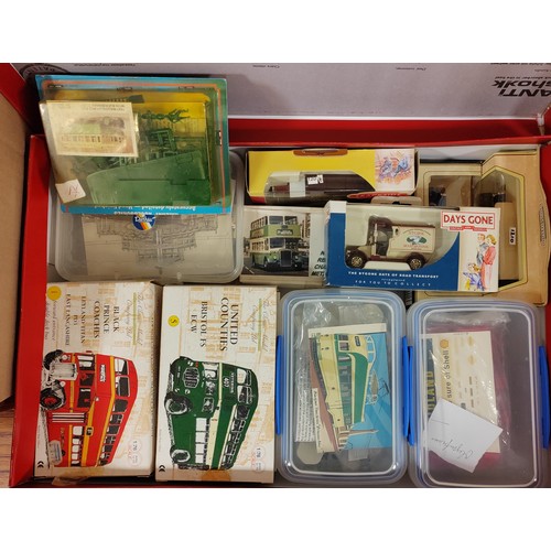 191 - Collection of diecast models (some boxed plus some loose with accompanying boxes), kits, N gauge tra... 