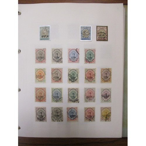 170 - Iran. early to modern M/U, coln in 4 stock books incl 1881-2 vals to 10f M,  1885 optd handstamp val... 