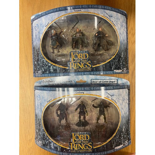 160 - The Lord Of The Rings. Collection of boxed Armies of Middle-Earth Soldiers and Scenes of battle No 4... 