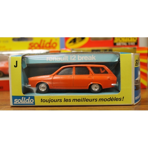 277 - Solido. Collection including Alpine Gendarmerie No 192B, Ford RS Turbo No 1350, Peugeot 205 GTI No 1... 