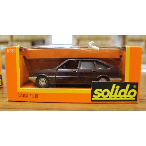 277 - Solido. Collection including Alpine Gendarmerie No 192B, Ford RS Turbo No 1350, Peugeot 205 GTI No 1... 