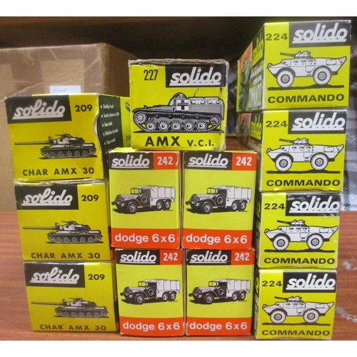 278 - Solido. Range of WWII vehicles, generally excellent to mint in near excellent to near mint boxes, wi... 