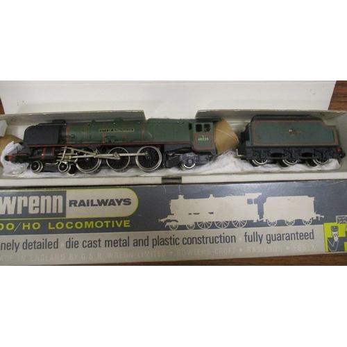 582 - Wrenn. Collection of OO gauge steam locomotives with tenders including City of Birmingham 46235 4-6-... 