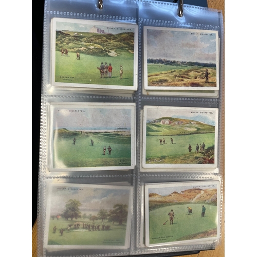 10 - Collection in 8 albums of mainly useful odds and part sets including Players 1928 Golf (49, with dup... 