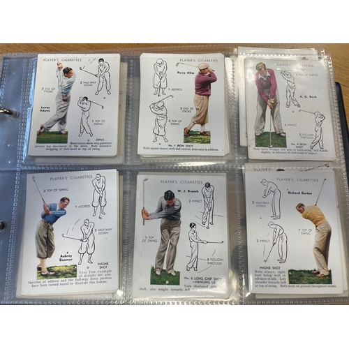 10 - Collection in 8 albums of mainly useful odds and part sets including Players 1928 Golf (49, with dup... 