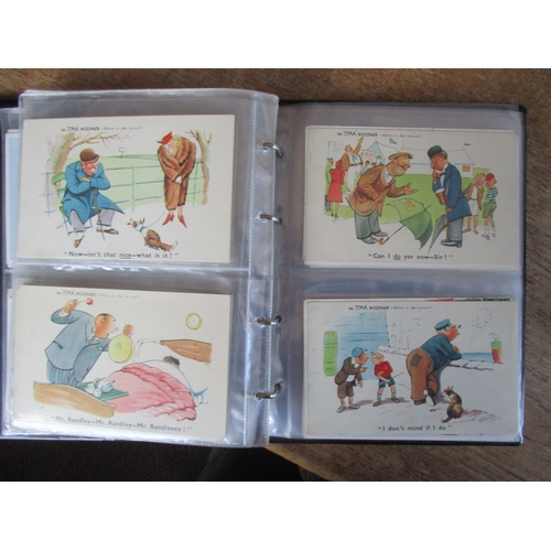 129 - Children. Coln. in 4 modern albums of artist drawn cards. Mabel Lucy Attwell range all eras, Agnes R... 