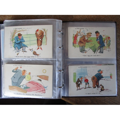 129 - Children. Coln. in 4 modern albums of artist drawn cards. Mabel Lucy Attwell range all eras, Agnes R... 