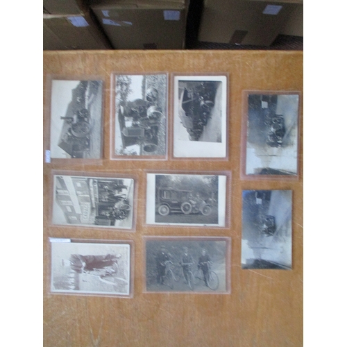 150 - Transport. Coln. with plenty of better RP cards. Army vehicles, early motoring, racing, charabancs e... 