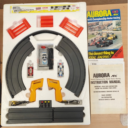 160 - Aurora. AFX Range generally very good to excellent in fair to good boxes with set No.1430 Electronic... 