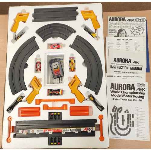 160 - Aurora. AFX Range generally very good to excellent in fair to good boxes with set No.1430 Electronic... 