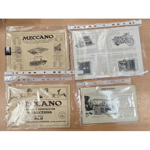 163 - Meccano. Range generally very good in poor to fair boxes with No.0IP Aeroplane Hanger Outfit contain... 