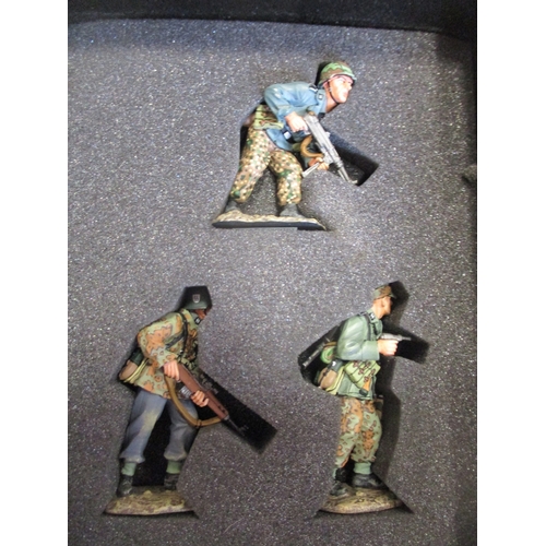 182 - King & Country. Waffen SS range with triple figure sets Nos WSS111 and WS122, double figure sets Nos... 