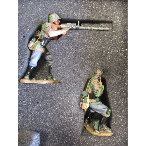 182 - King & Country. Waffen SS range with triple figure sets Nos WSS111 and WS122, double figure sets Nos... 