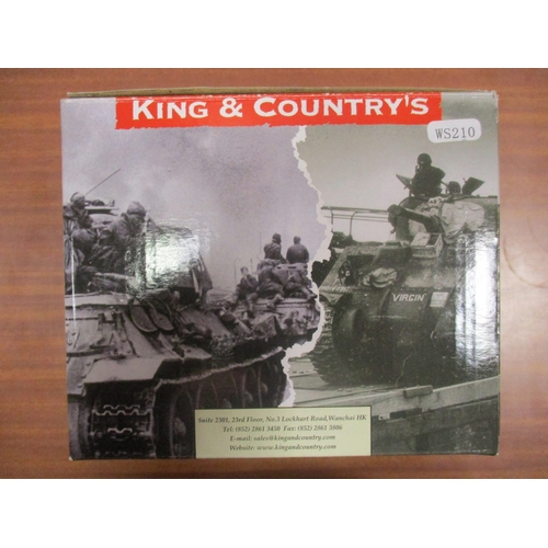 186 - King & Country. Two vehicles - M3A3 US Stuart Light Tank No DD223 and Sd.Kfz.222 German Armoured Car... 